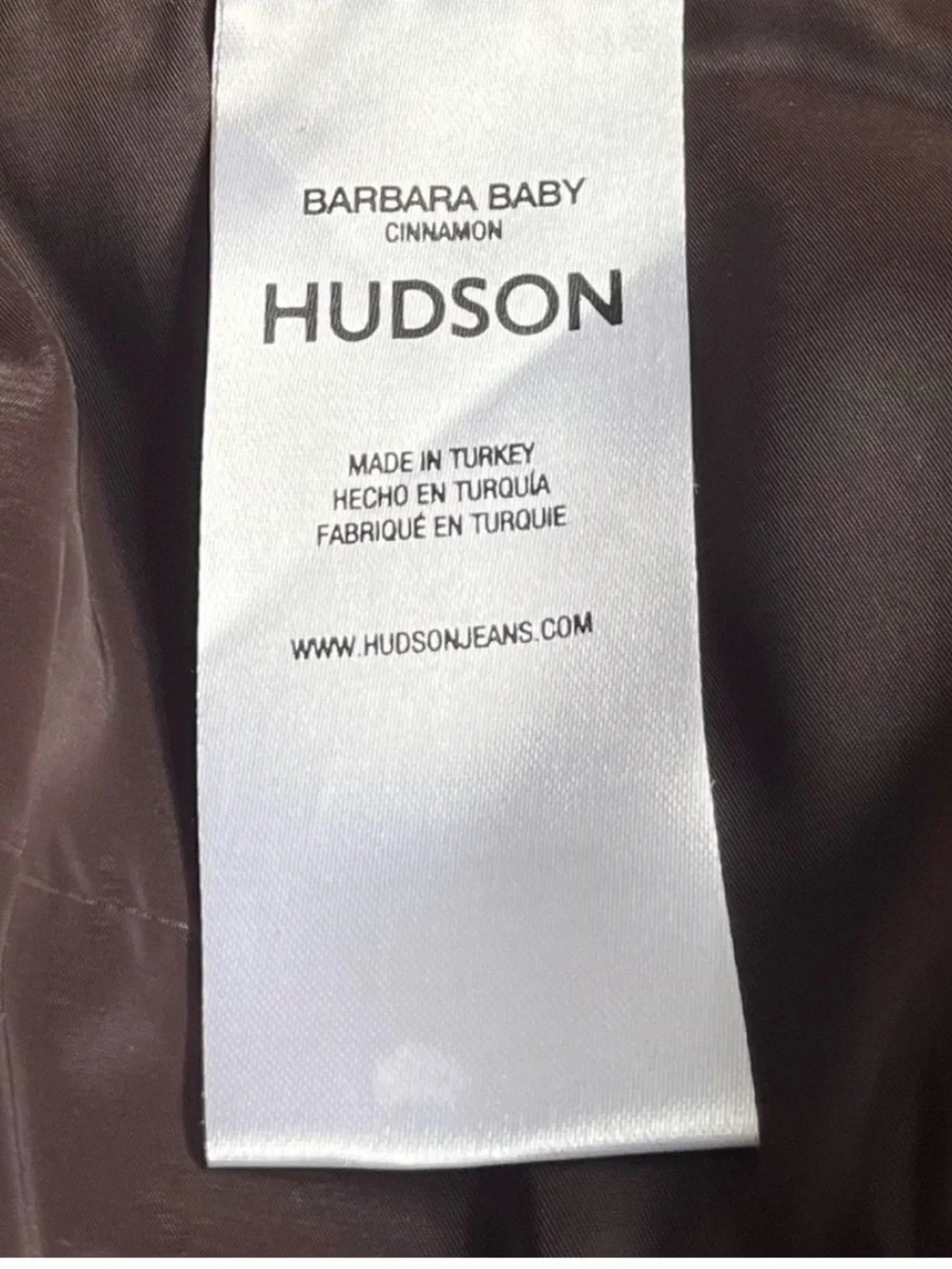 NWT HUDSON Barbara High Rise Baby Bootcut LAMB LEATHER Pants Size 30